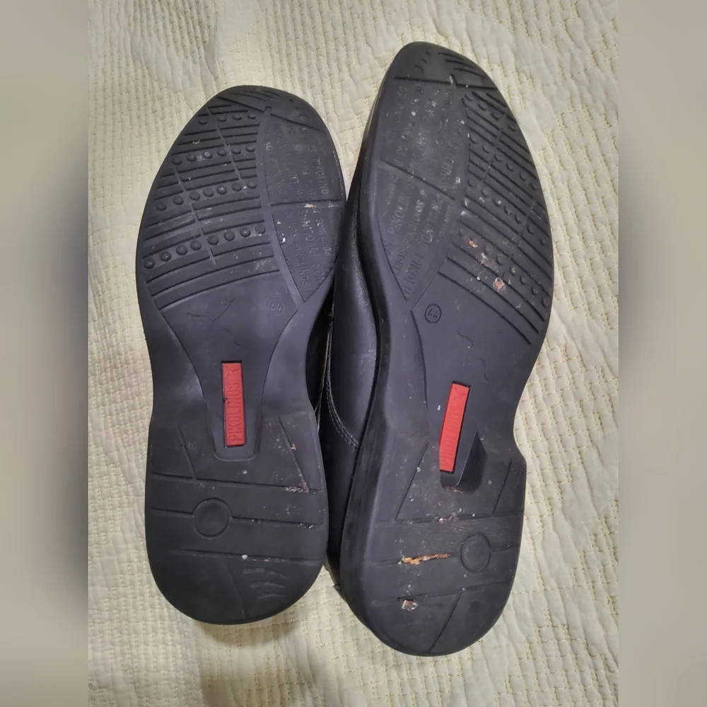 Pikolinos Black Leather Lace Up Shoes Size 44